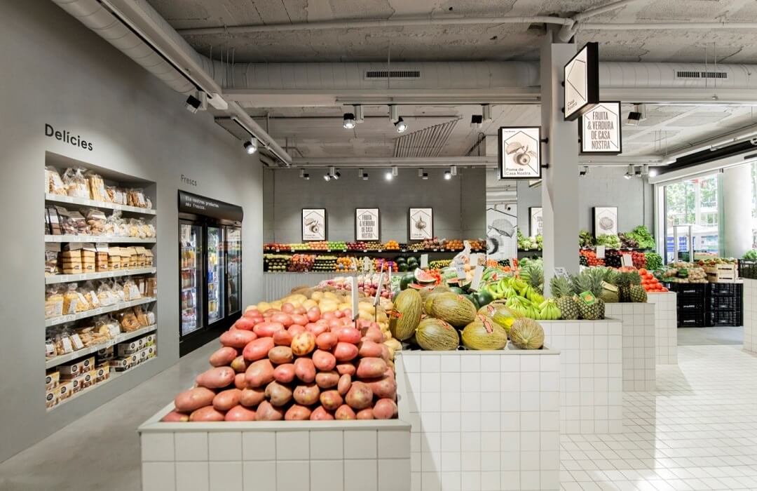thiết kế cửa hàng trái cây